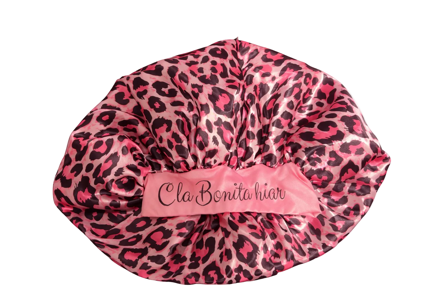 Cla Bonita Luxury Leopard Satin Bonnet